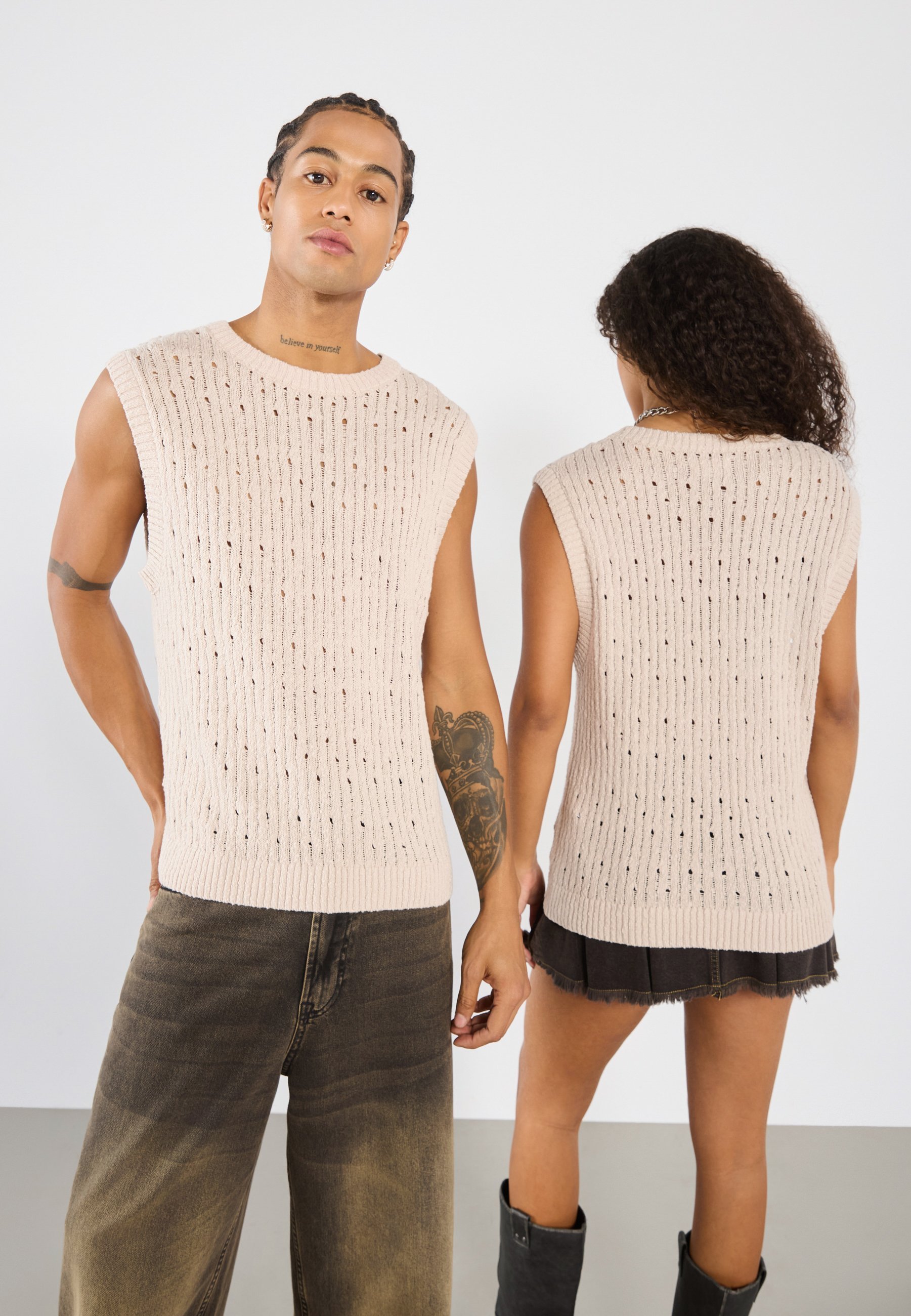 YOURTURN UNISEX - Trui - taupe