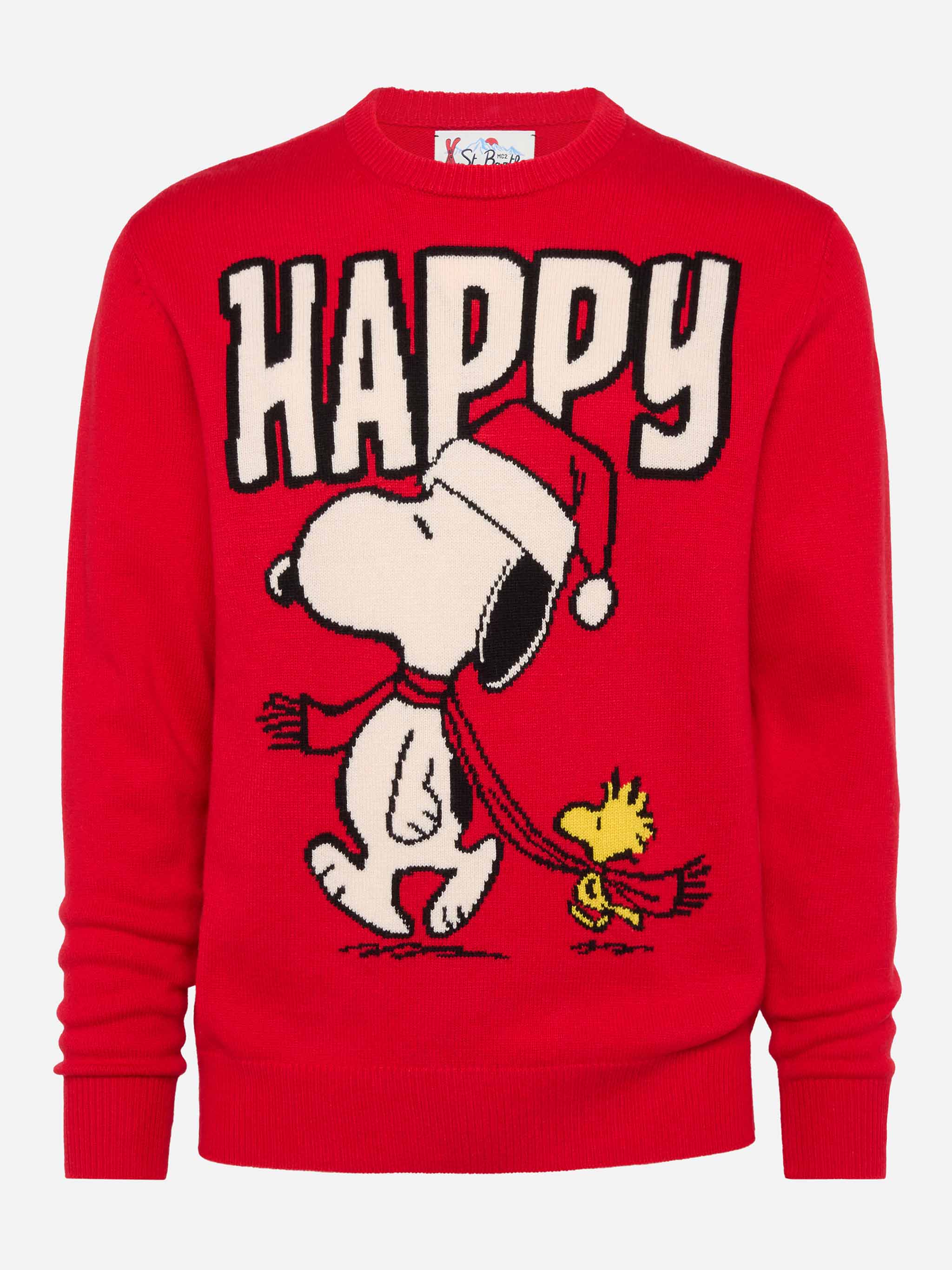 Trui met reiger en Snoopy-jacquard | SNOOPY PEANUTS® SPECIALE EDITIE
