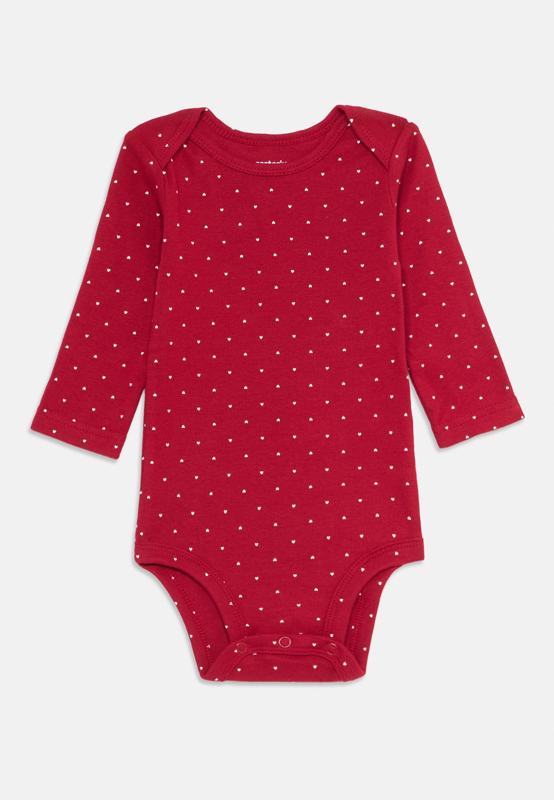 Carter's Langarm-Mehrfarben-Bodysuits - Body - cremeweiß/dunkelrot