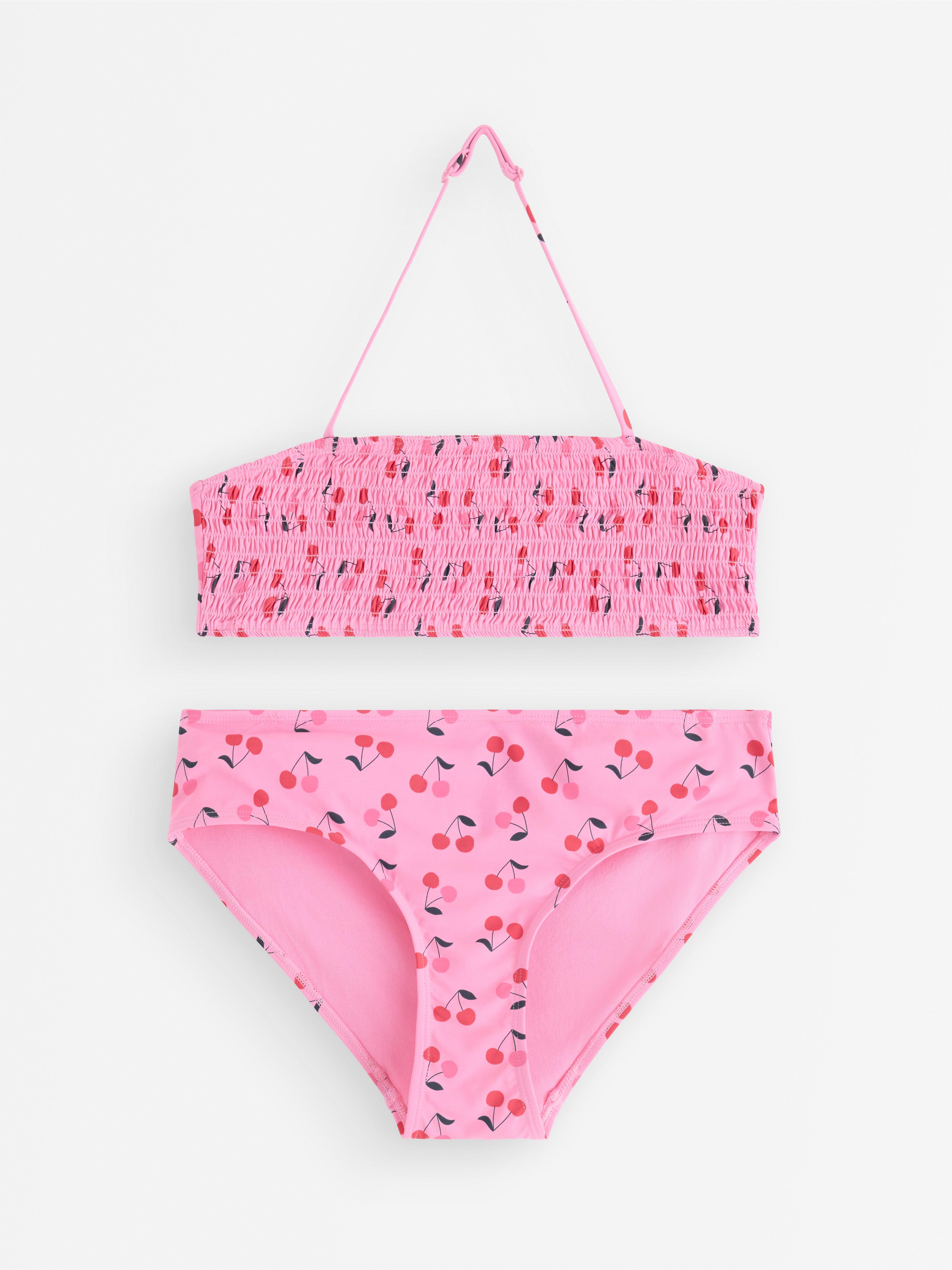 Conjunto de biquíni rosa claro