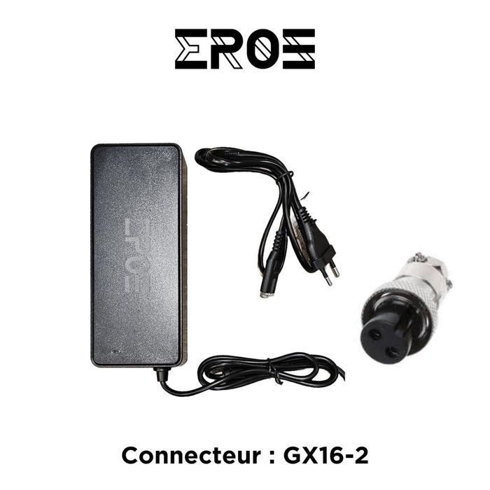 Chargeur Rapide Universel de Trottinette Électrique pour Batterie 60V / Connecteur : GX16-2