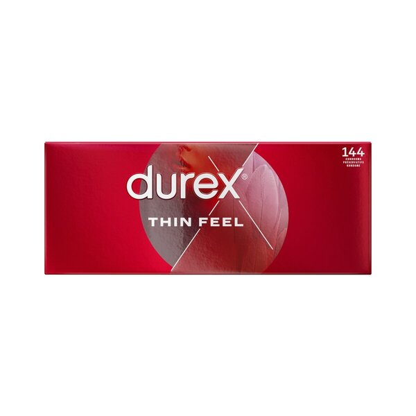 Prezerwatywy Durex Thin Feel<br>Wyrób medyczny - 144 sztuki