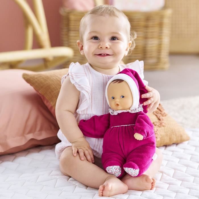 Doudou - COROLLE - Babipouce Rose Grenadine - 28 cm - senteur vanille - dès la naissance