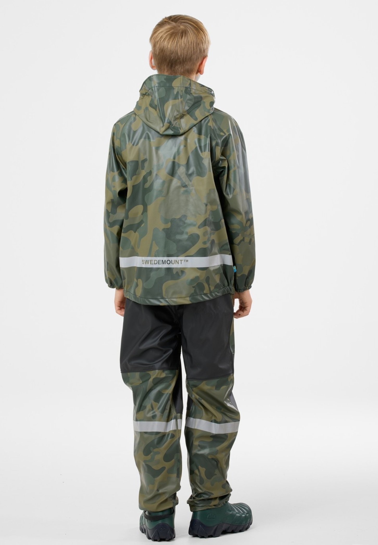 Swedemount DROP RAIN SET - Kombinezon przeciwdeszczowy - kamuflaż