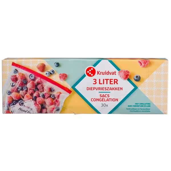 Vrečke za zamrzovanje Kruidvat<br>30 x 3L