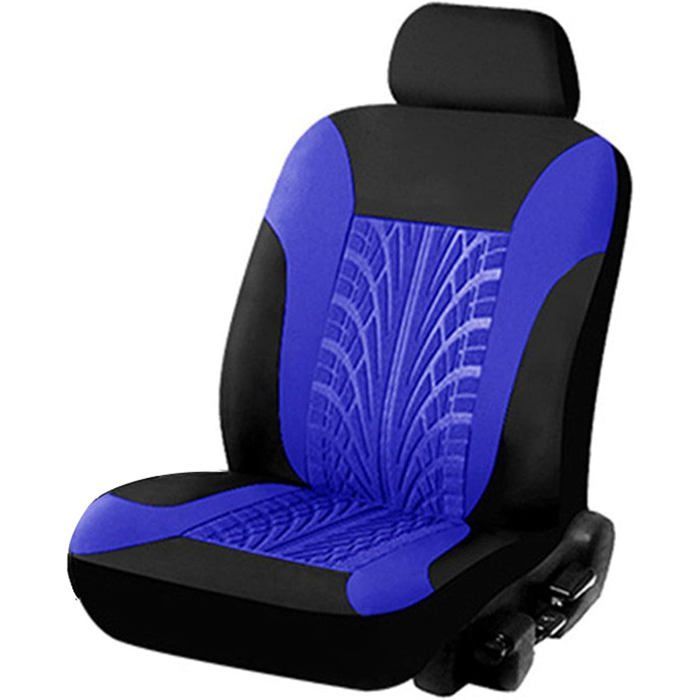 FUIENKO-Housse de siège avant universelle pour voiture, protection de siège avant (bleu)