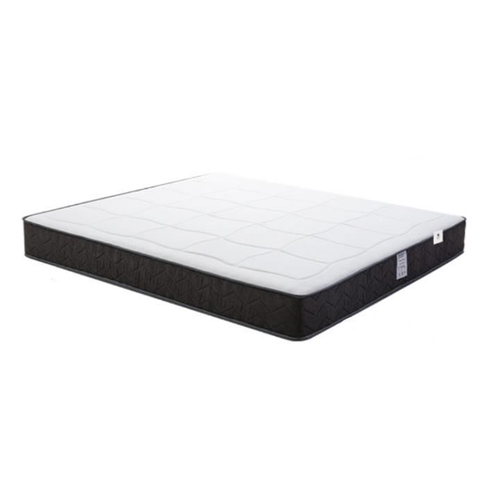 Juego de ropa de cama - IZTOSS - 160x200cm - Colchón de espuma viscoelástica - Base de cama tapizada - Edredón 200x230cm