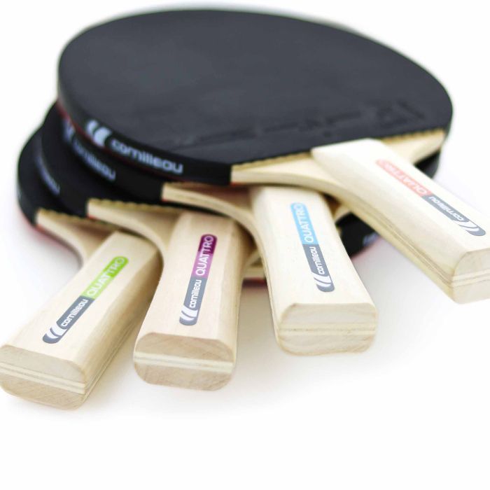 Raquette de tennis de table - CORNILLEAU - Sport Pack Quatro - Noir - Adulte - Mixte - Tennis de table