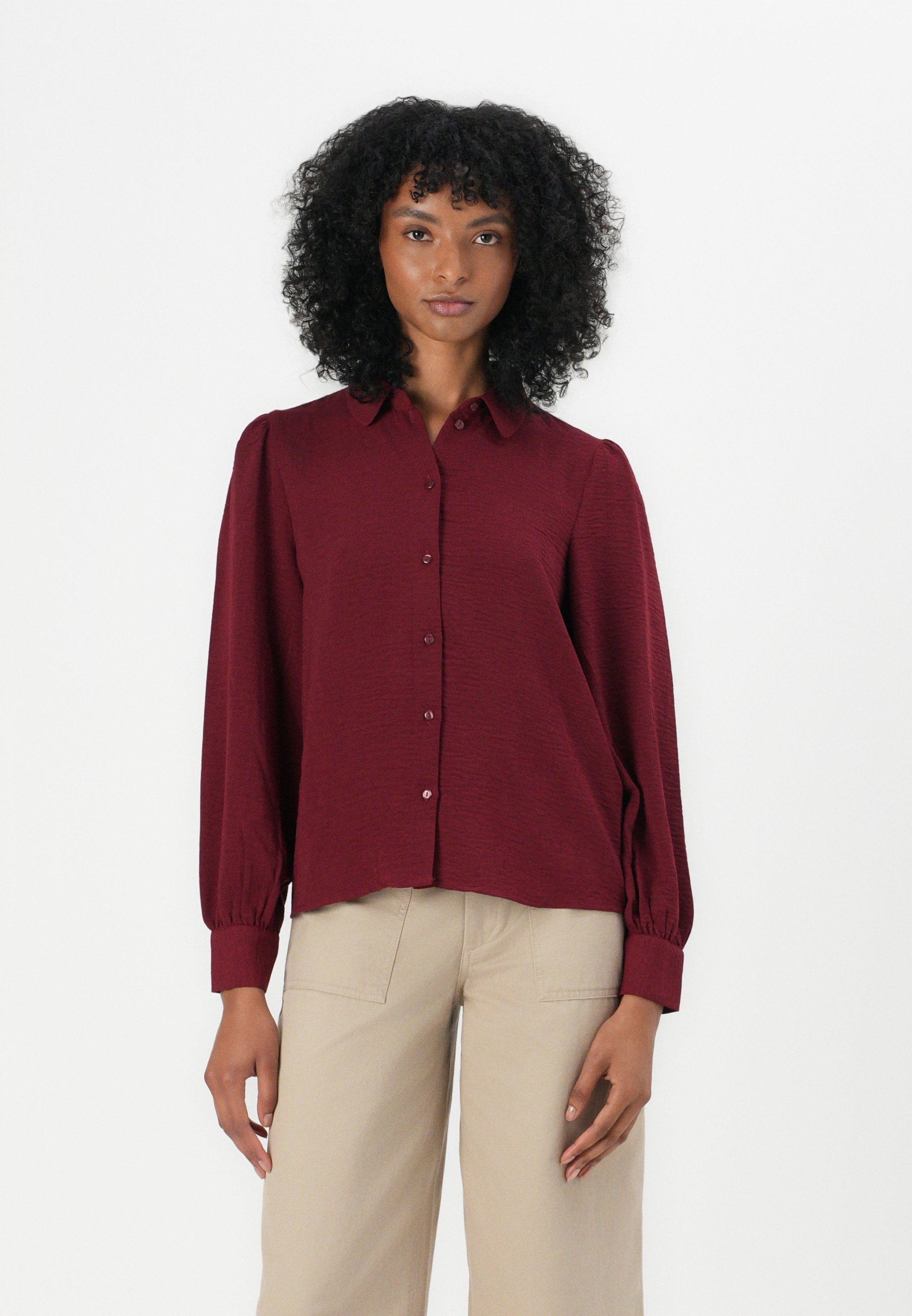 JDY JDYDIVYA SHIRT - Blouse met knoopsluiting - cabernet