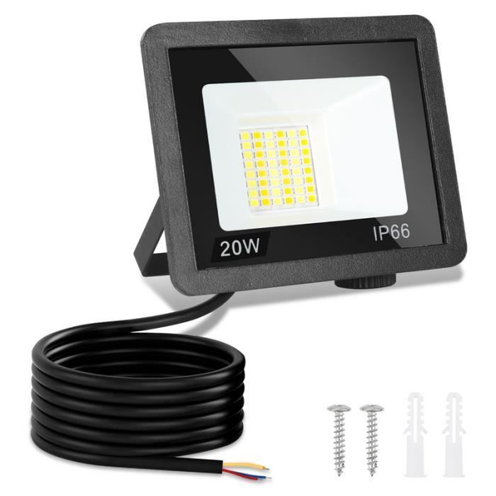 Refletor LED - Hengda - 20W - À prova d'água IP66 - 3 cores - Alumínio