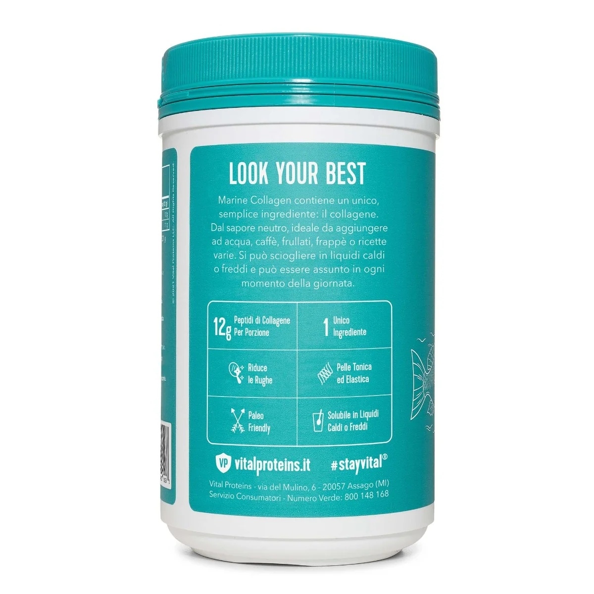 VITAL PROTEINS Vital Proteins Marine Collagen 221 g Voedingssupplement voor de huid