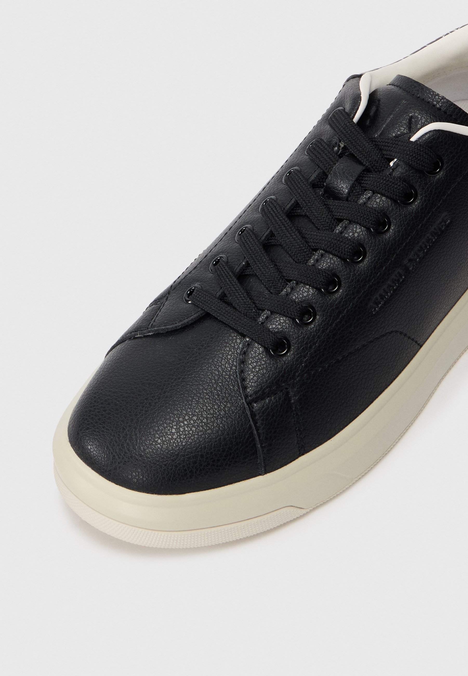 Armani Exchange VENICE - Baskets - noir/blanc cassé