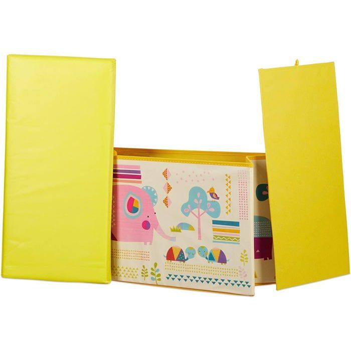 Baú/Caixa de Brinquedos/Pousseau/Pote/Caixa Organizadora Infantil (Amarelo) 13_0002763_2