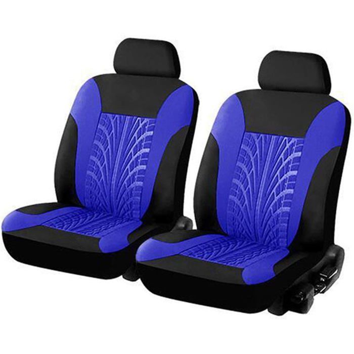 FUIENKO-Housse de siège avant universelle pour voiture, protection de siège avant (bleu)