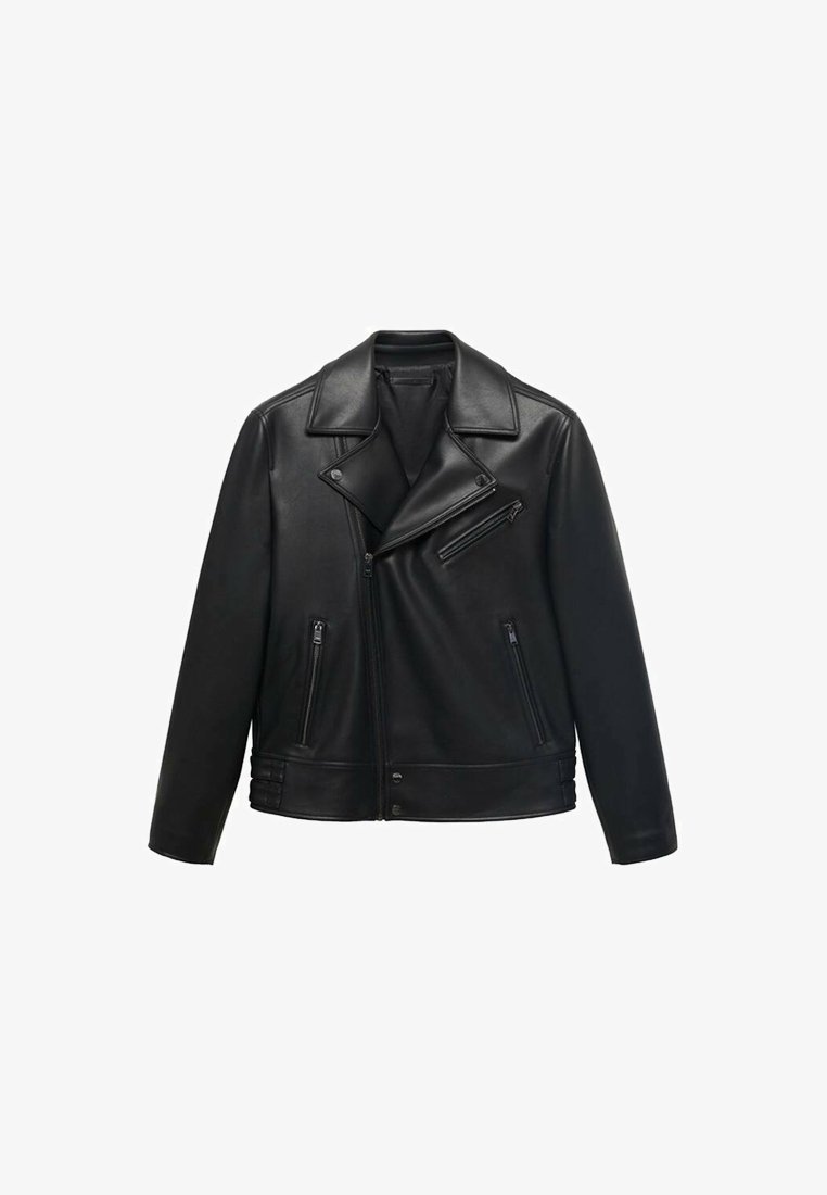 Mango Faux leather jacket - black