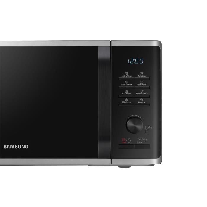 Solo microwave - SAMSUNG - MS23K3555ES - Stainless steel - 23L - Electronic control + knob - Keep warm function