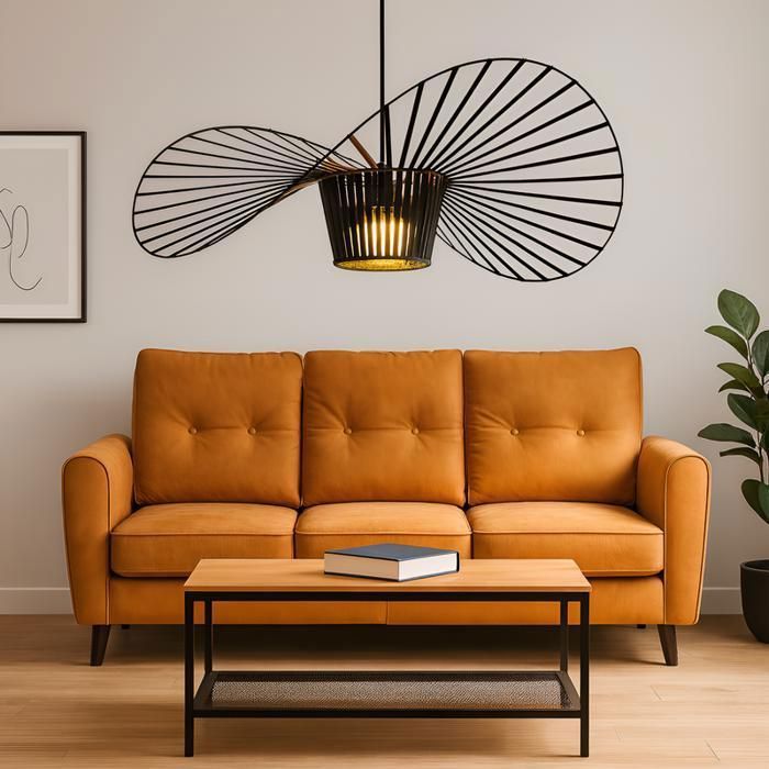 Pendant light - NETTLIFE - Vertigo 100 cm - Black - Metal - E27