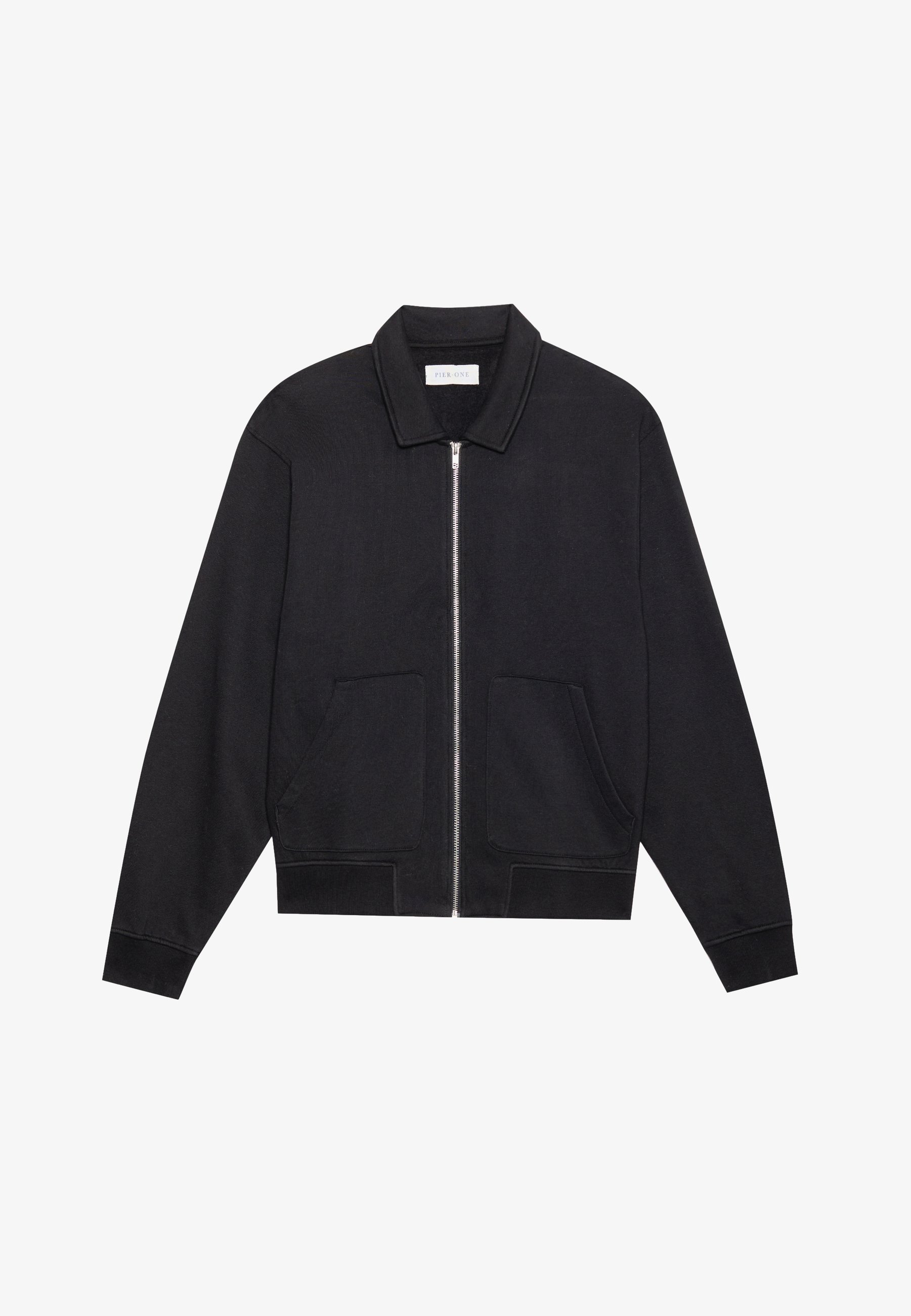 Sweat-shirt zippé Pier One - noir