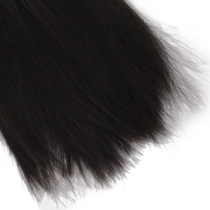 OMABETA Long Wig for 1/4 Scale Dolls with Realistic Bangs - Synthetic Fiber for 18.5-21cm Heads, Black