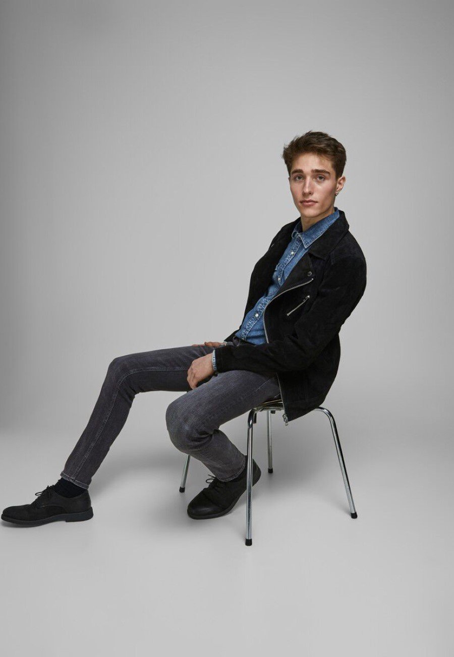 Jean Jack & Jones JJIGLENN JORIGENAL - Coupe décontractée - Denim noir