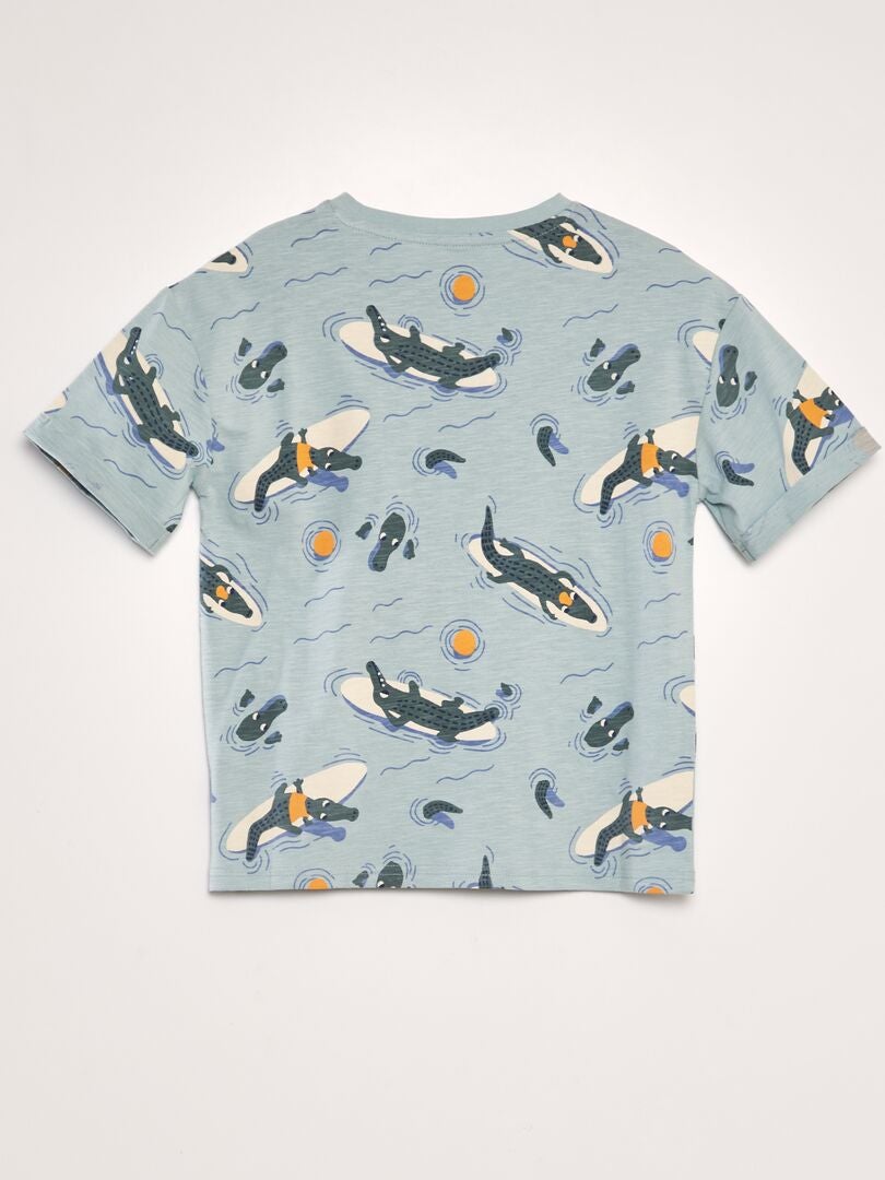 Camiseta com estampa - AZUL