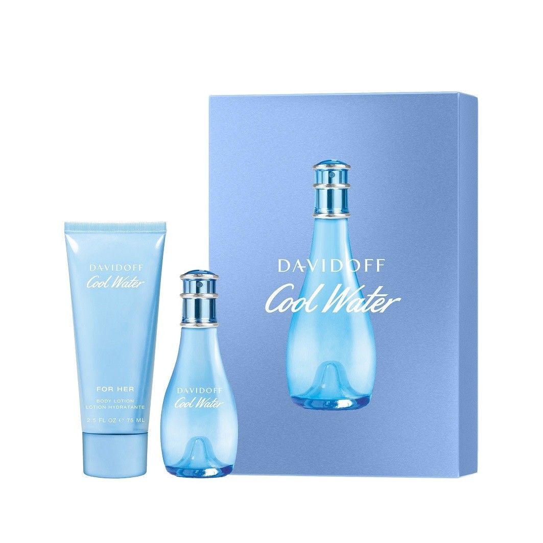 Davidoff Cool Water Woman tualetes ūdens komplekts 30 ml + ķermeņa losjons 75 ml - 1 gab.