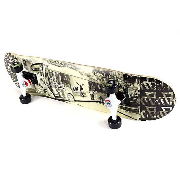 Skateboard - KRF - Bus Road - Multicolor - 32x8 mm - ABEC 9