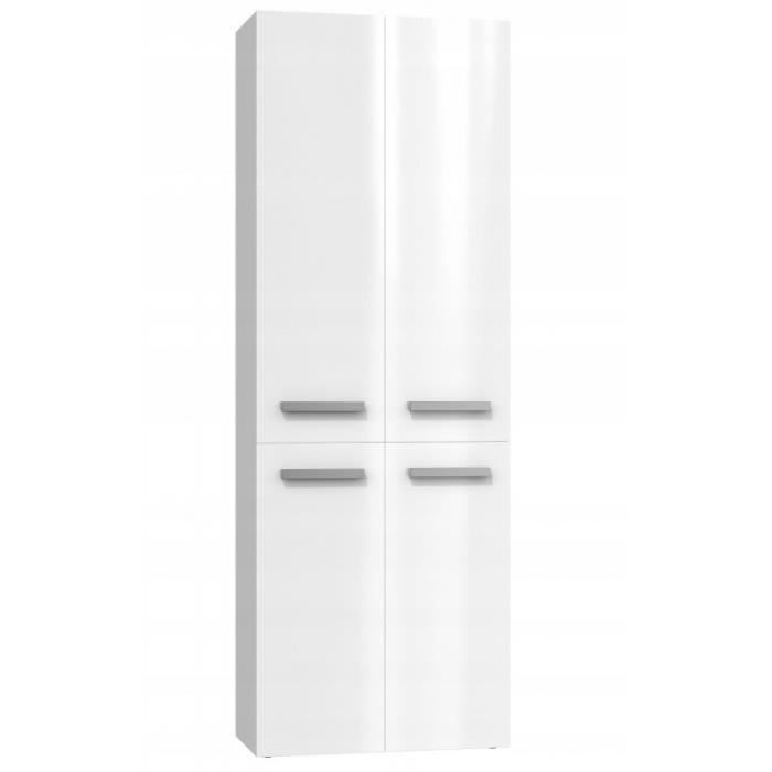 RORY - Armario de baño con cesta - Tiradores minimalistas - Dimensiones: 174x60x30 - Columna de almacenamiento