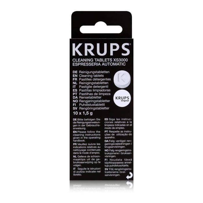Pastiglie detergenti - KRUPS - XS3000 - Decalcificanti - 10 pezzi - Manutenzione macchina da caffè