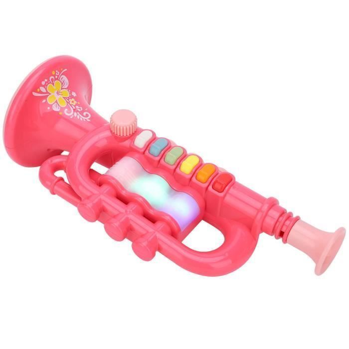 Giocattolo educativo per bambini, tromba rosa giocattolo, strumento musicale elettronico, giocattolo educativo per neonati e bambini