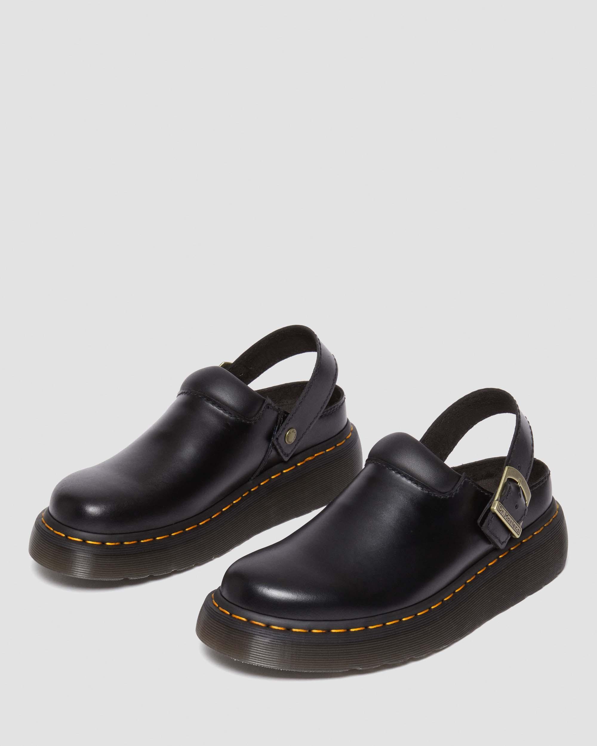 Laketen Leder Plateau Mules