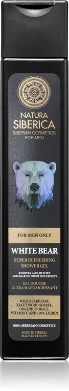 Natura Siberica For Men Only atsvaidzinoša dušas želeja vīriešiem