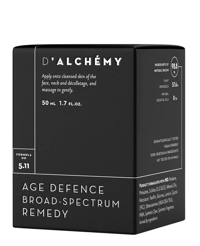 D'Alchemy Age Defence Broad Spectrum Remedy Krem na zmiany hormonalne i przebarwienia