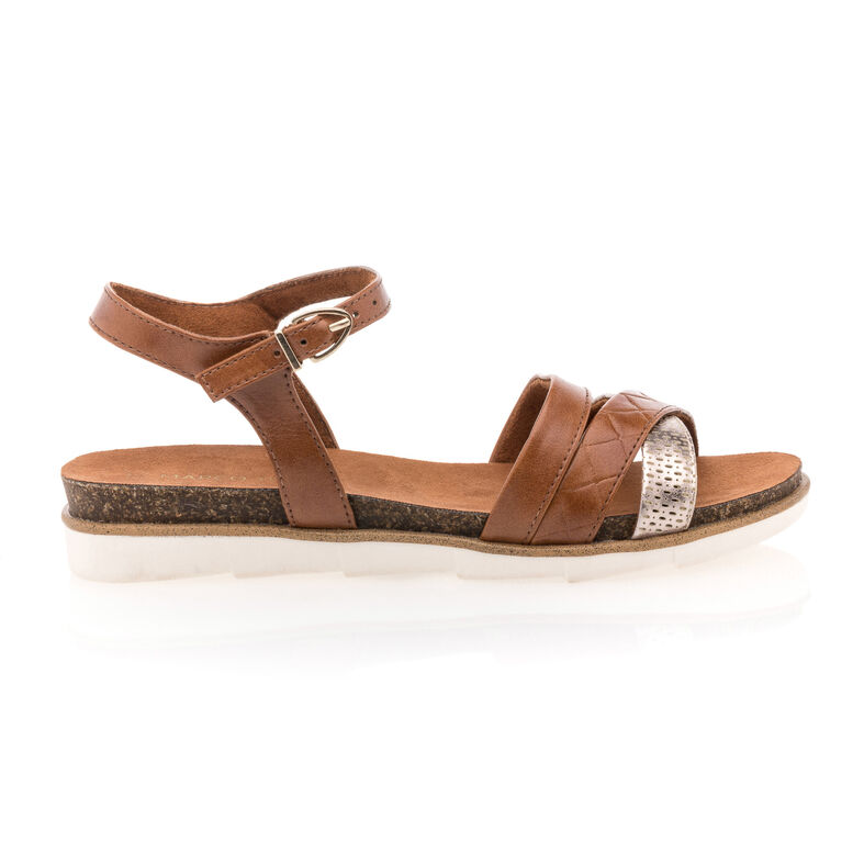 Bruine damessandalen / open teenschoenen