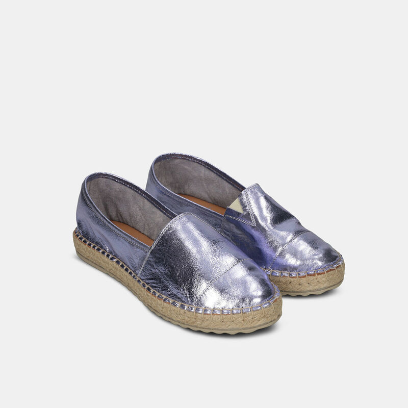 Espadryle damskie skórzane