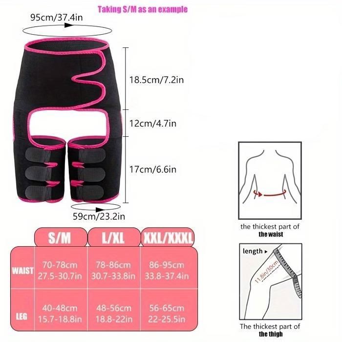 Cinturón reductor para mujer - Cintura alta - Pérdida de peso - Ajustable - Cinturón reductor - Banda para el sudor (S/M)