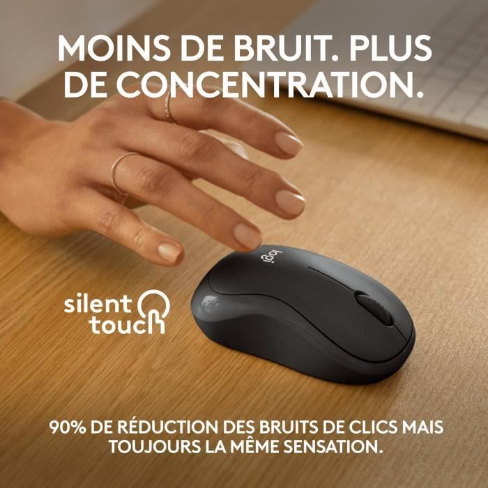 Ratón inalámbrico Logitech M240 Silent - Grafito
