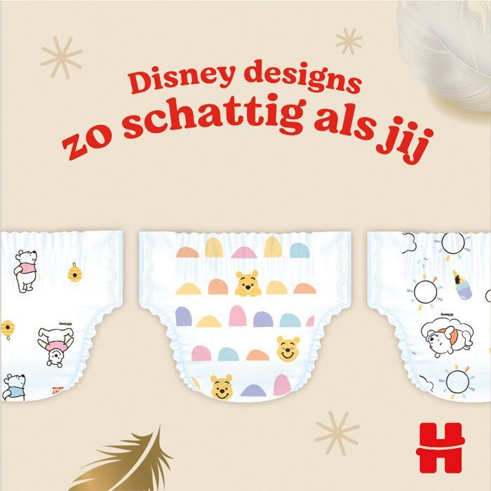 Huggies Extra Care Bébé, 76 couches, avec motifs Disney Taille 4 (8-14 kg)
