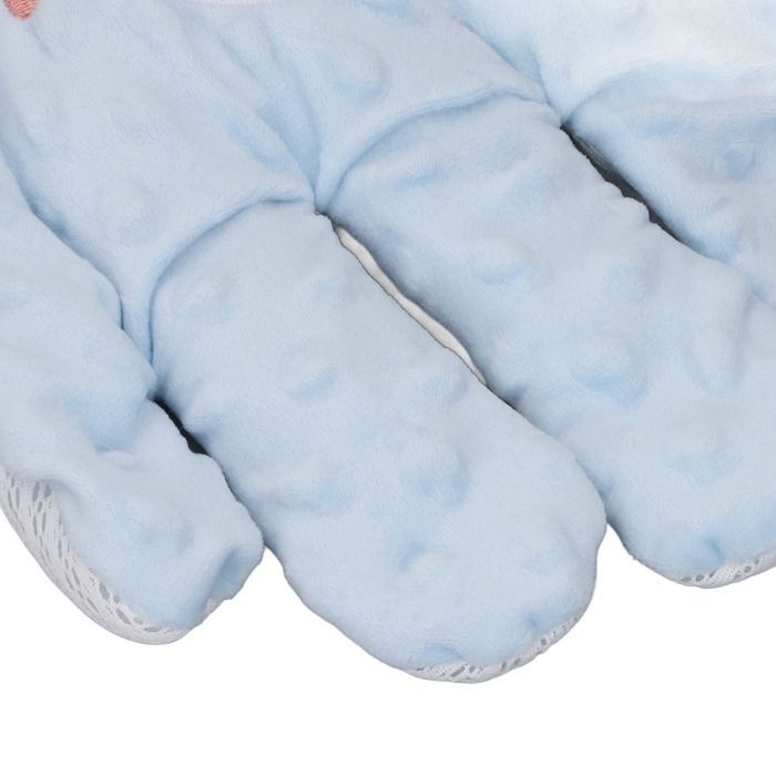 OMABETA Palma per il sonno del bambino Palma rilassante per il bambino Per dormire con fagioli in tessuto Giocattoli per il sonno Bambola Blu