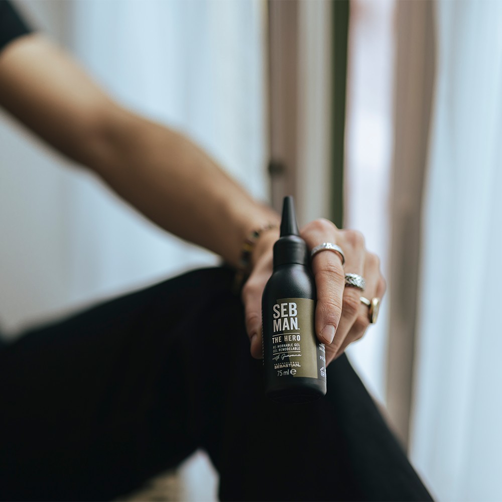 SEB MAN Haargel The Hero gel za ponovno nanošenje - 75 ml