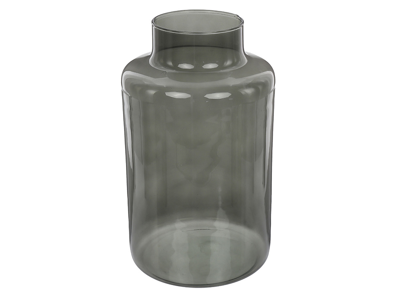 Wazon szklany 25 cm szary