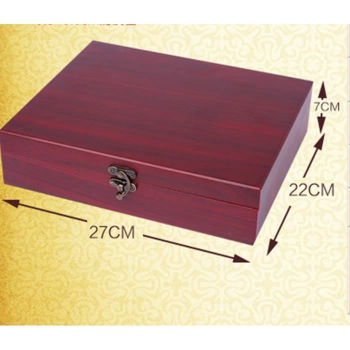 Juego de accesorios para caja de vino de madera antigua, sacacorchos, tapón, aireador y vertedor (9 piezas)