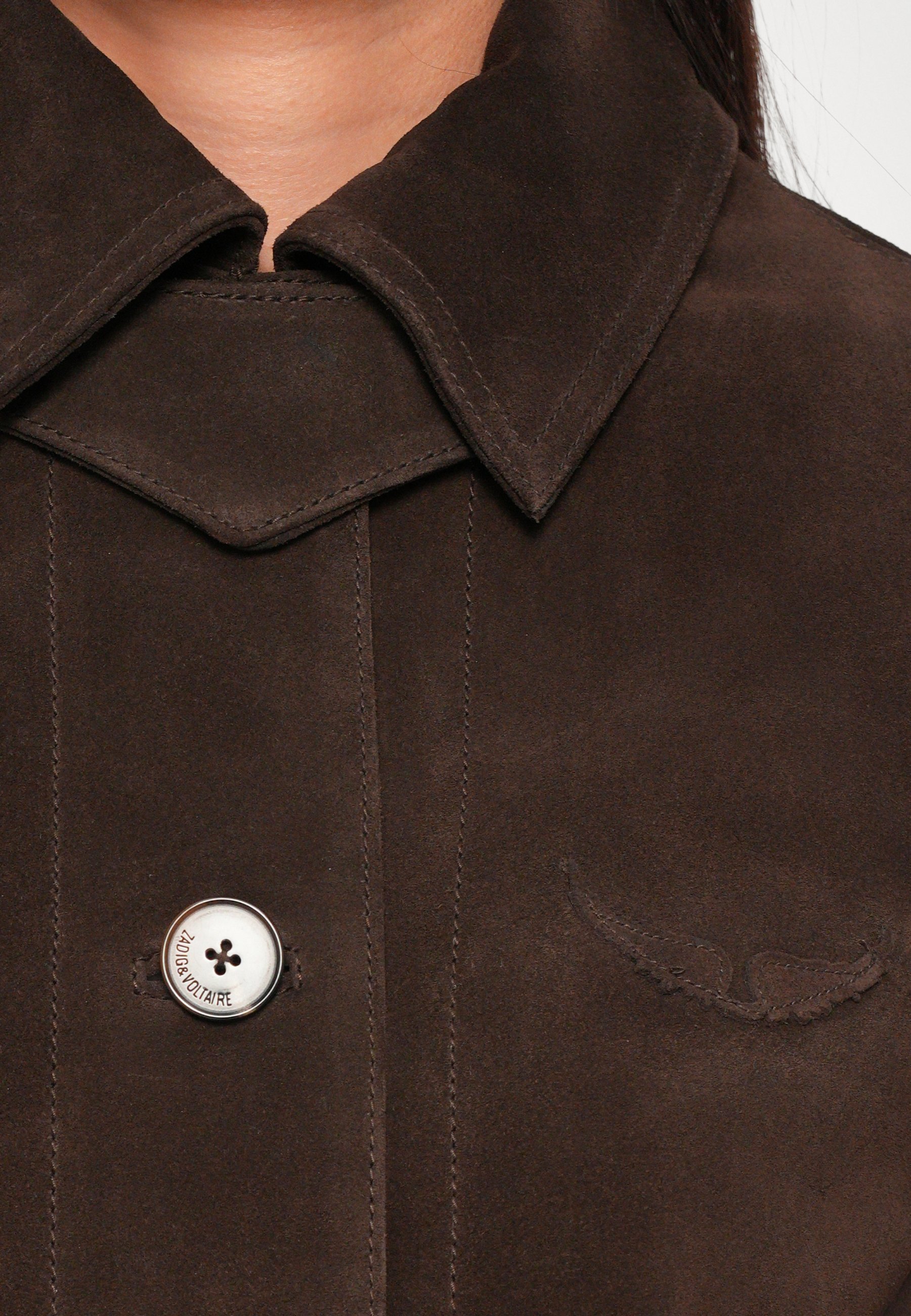Zadig & Voltaire LESSA  - Leather jacket - dark chocolate
