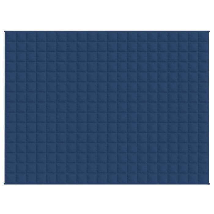 Manta con peso vidaXL azul 152x203 cm 7 kg Tela 3154855