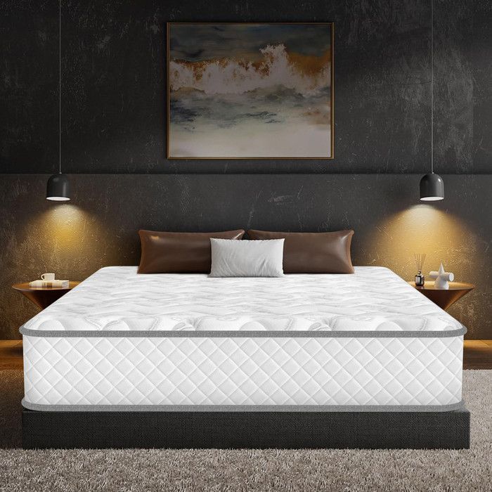 Colchón de 140x190 cm, 28 cm de grosor, antiácaros, soporte perfecto, espuma viscoelástica, firmeza óptima, 10 zonas ergonómicas.