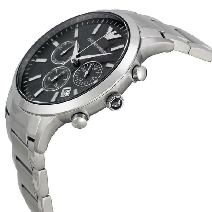 EMPORIO ARMANI AR2434 Polshorloge - Heren - Quartz - Analoog - Staal - Zilver