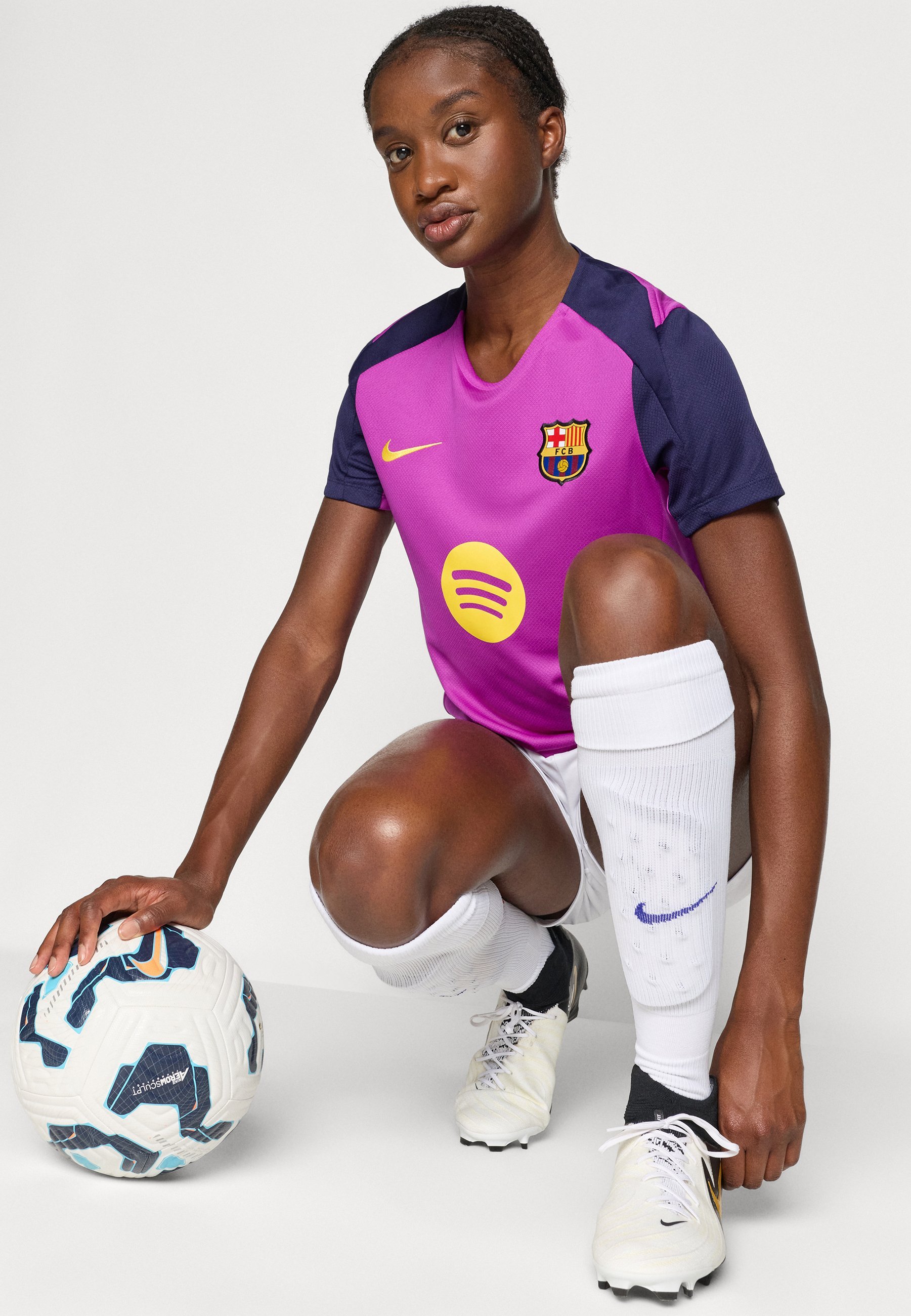 Nike Performance FC BARCELONA STRIKE TOP - Echipament de club - vivid purple/imperial purple/midwest gold-coloured