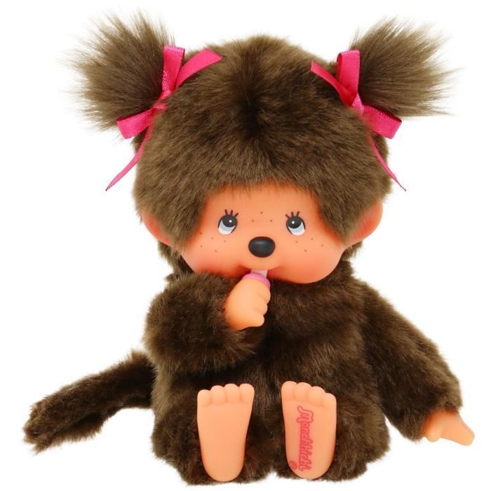 Monkey Plush - BANDAI - The Original Girl Plush - Monchhichi - 20 cm