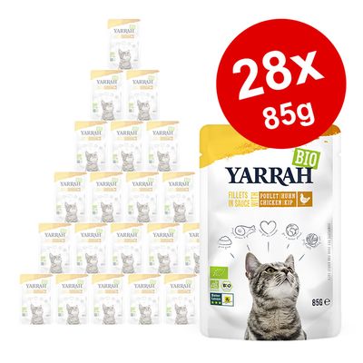 Βιολογικά φιλέτα Yarrah σε σάλτσα – Πακέτο Saver 28 x 85g