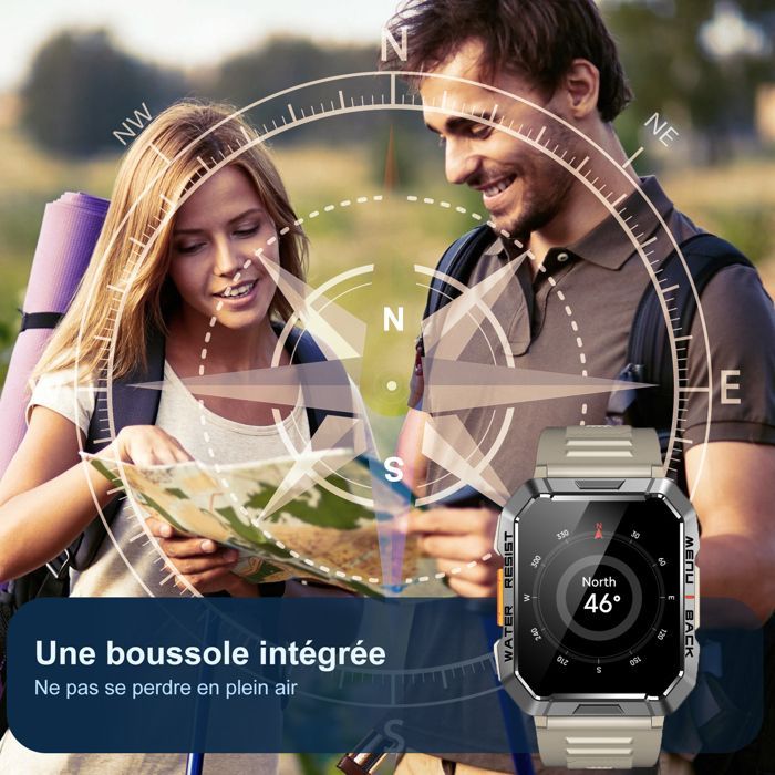 Blackview Smartwatch für Herren, 900-mAh-Akku, Bluetooth-Anrufe, 100 Modi, Sport, SpO2-Messung, Schlafüberwachung für Android
